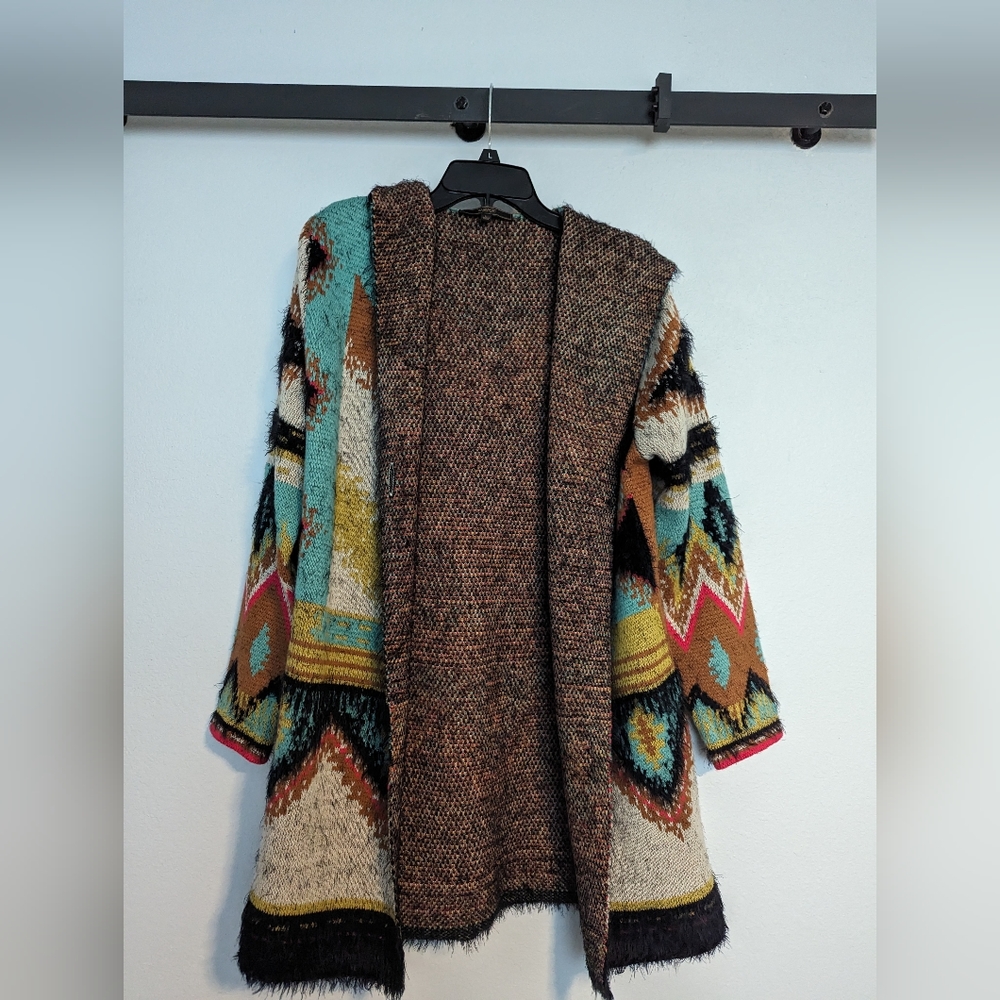 Long Tribal Cardigan Duster